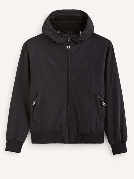 Celio Черно мъжко яке Celio Fuhoodie2