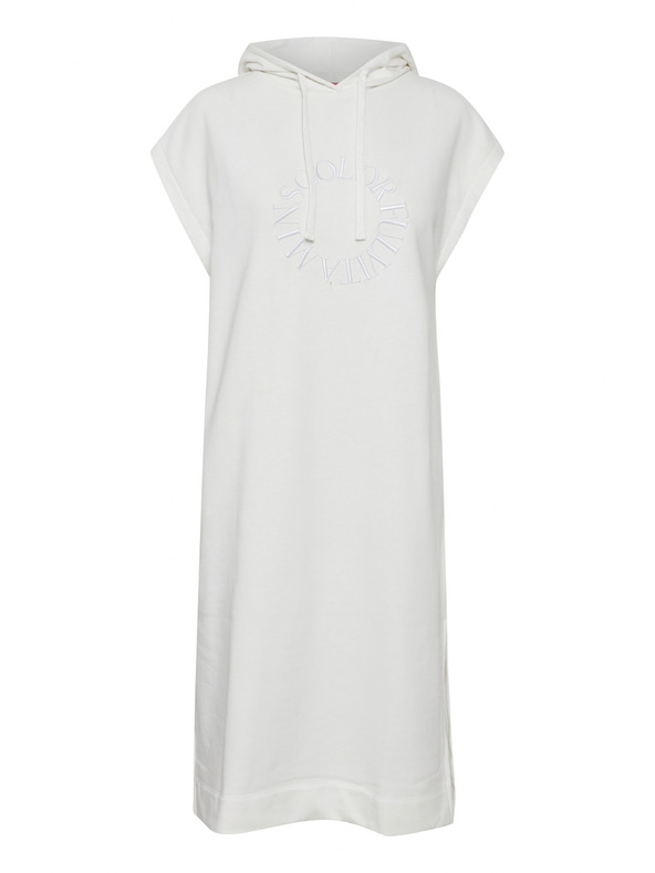 The Jogg Concept Бели дамски суитшърт рокли The Jogg Concept JCSAFINE