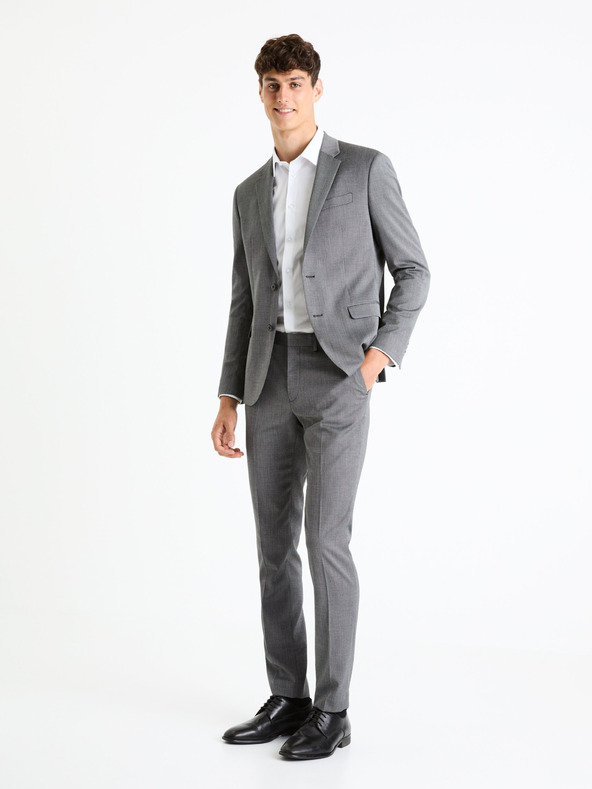 Celio Сиви мъжки панталони Celio Fobicol