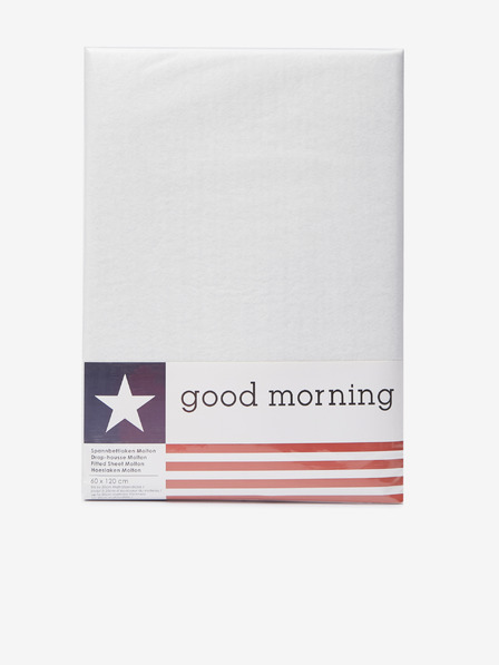 Good Morning 60x120 Бял предпазен чаршаф Good Morning