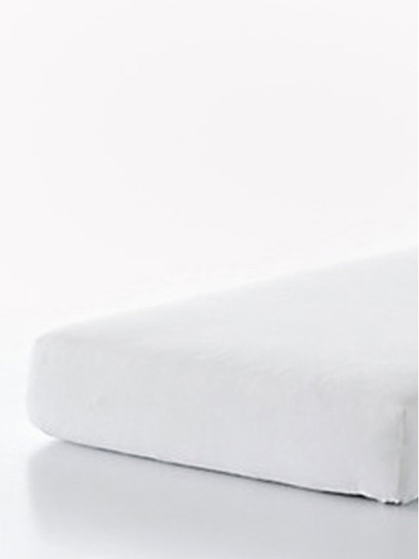 Good Morning 90/100x200 Бял защитен чаршаф Добро утро