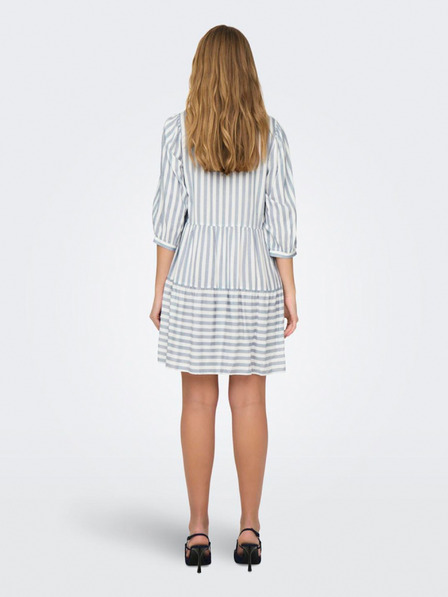 ONLY Синя и бяла дамска рокля на райета ONLY Kaya