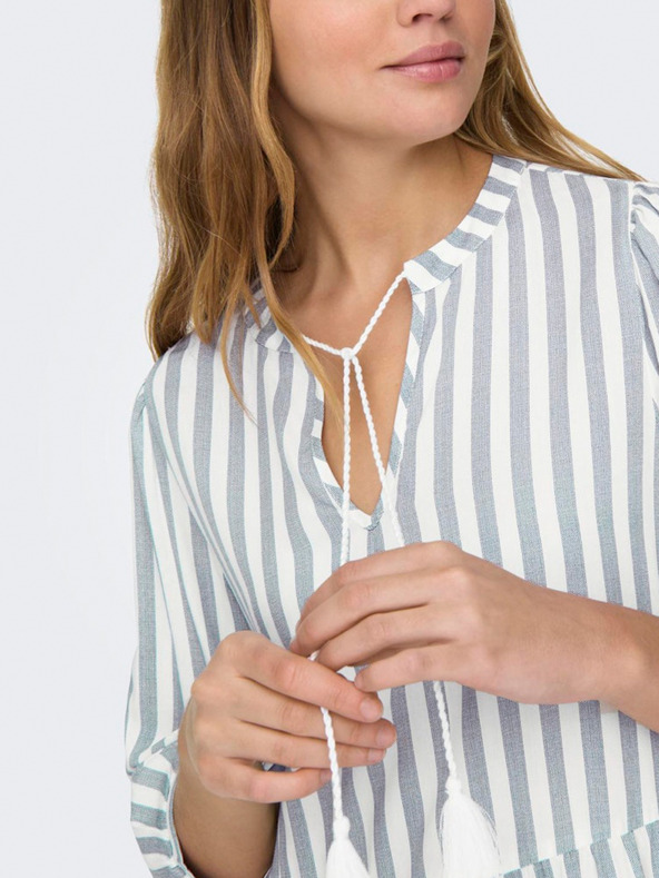 ONLY Синя и бяла дамска рокля на райета ONLY Kaya