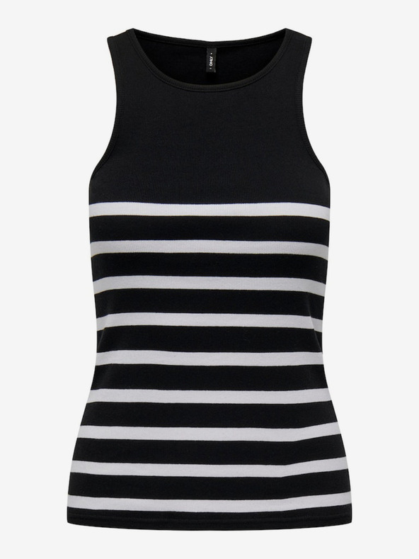 ONLY Черен дамски раиран потник ONLY Kenya