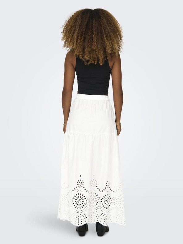 ONLY Бяла дамска макси пола ONLY Roxanne