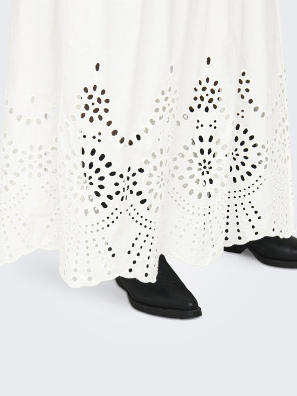 ONLY Бяла дамска макси пола ONLY Roxanne