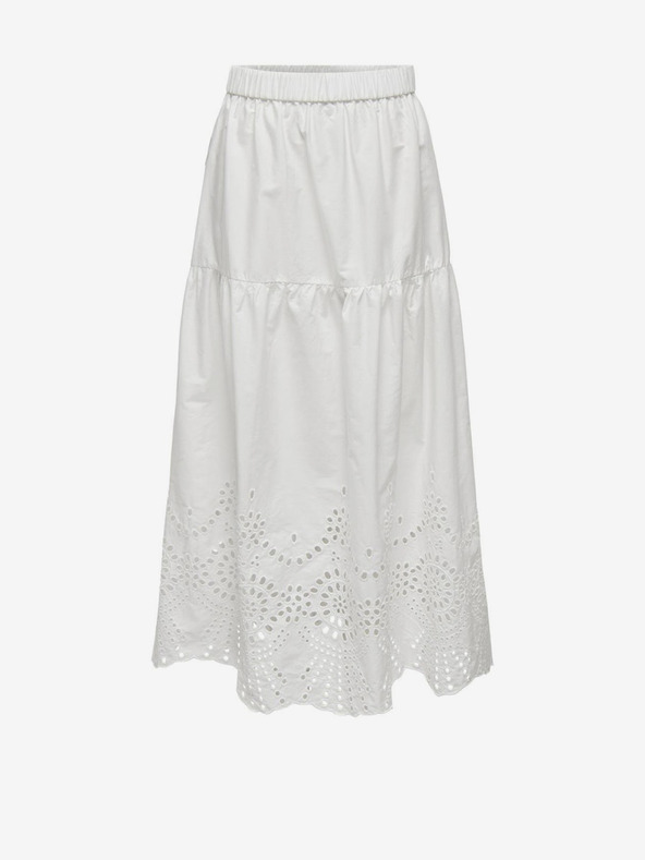 ONLY Бяла дамска макси пола ONLY Roxanne