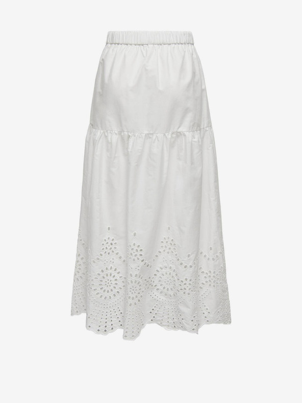 ONLY Бяла дамска макси пола ONLY Roxanne