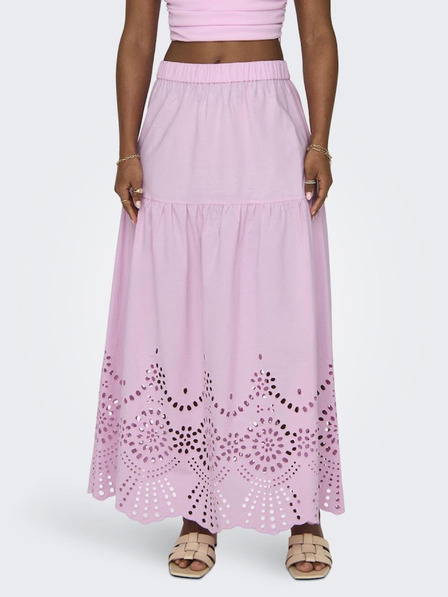 ONLY Светлорозова дамска макси пола ONLY Roxanne