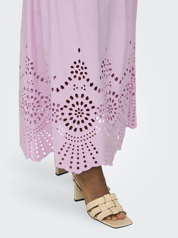 ONLY Светлорозова дамска макси пола ONLY Roxanne