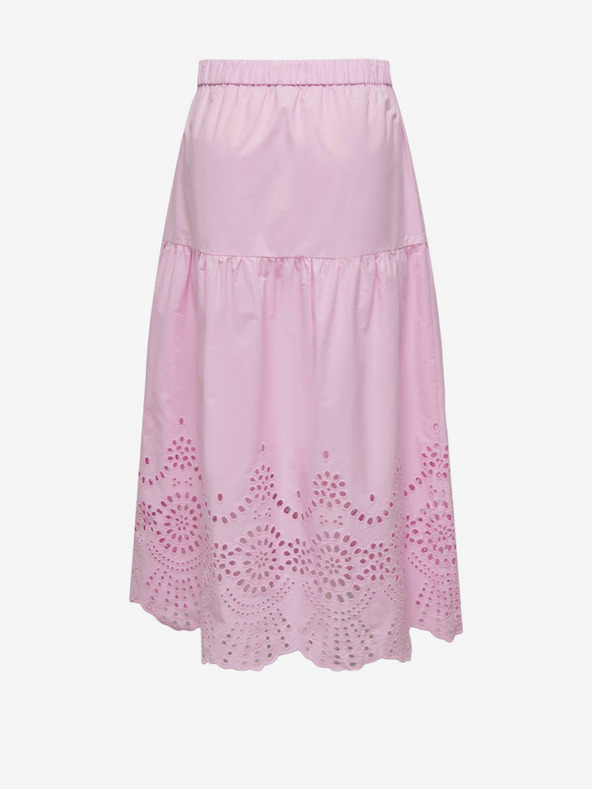 ONLY Светлорозова дамска макси пола ONLY Roxanne