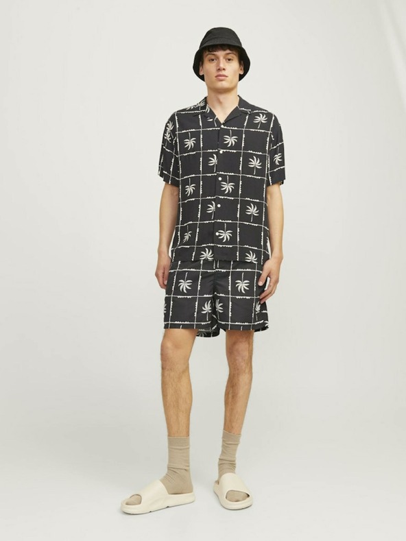 Jack & Jones Черни мъжки бански костюми с шарка Jack & Jones Fiji