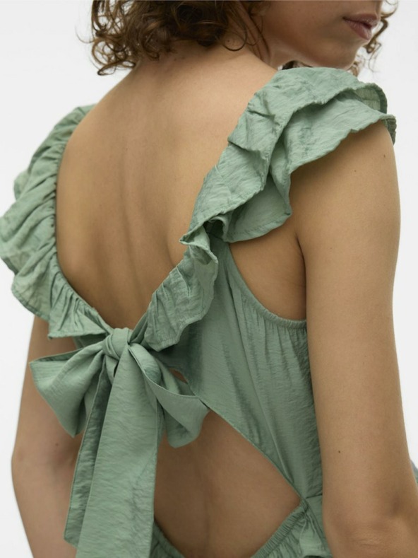 Vero Moda Тъмнозелена дамска макси рокля Vero Moda Josie