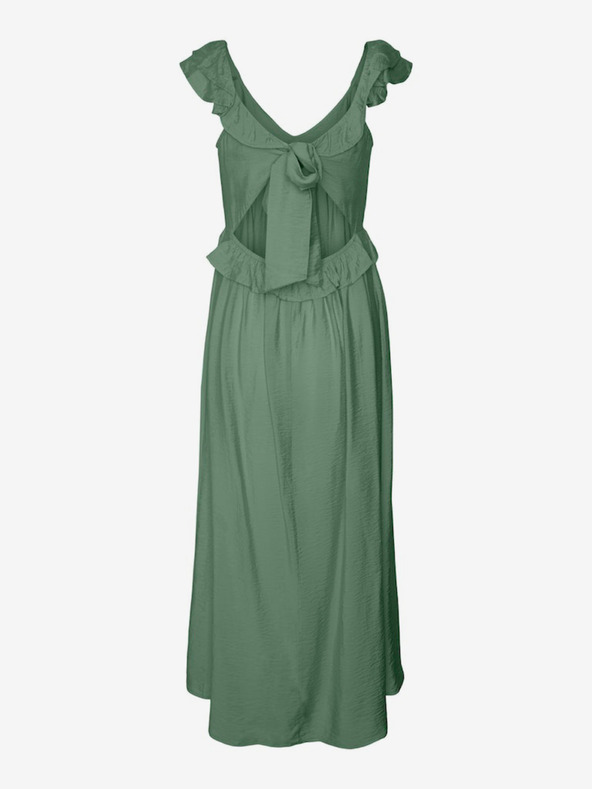 Vero Moda Тъмнозелена дамска макси рокля Vero Moda Josie