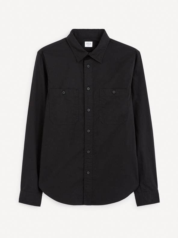 Celio Черна мъжка риза Celio Gagusti2