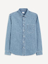 Celio Синя мъжка риза от деним Celio Gagusti1