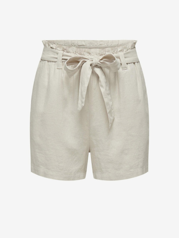 Jacqueline de Yong Кремави дамски ленени шорти JDY Say