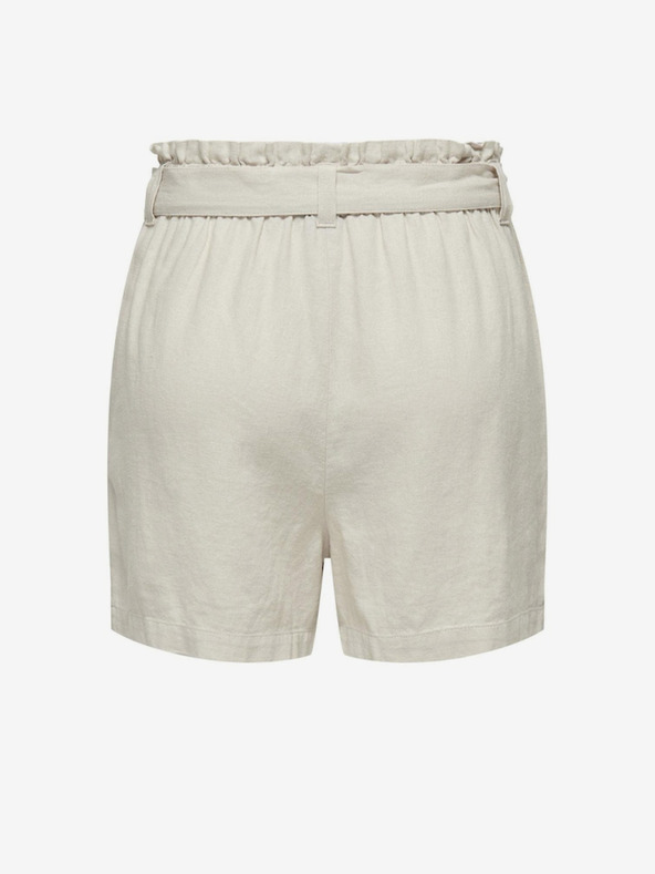 Jacqueline de Yong Кремави дамски ленени шорти JDY Say