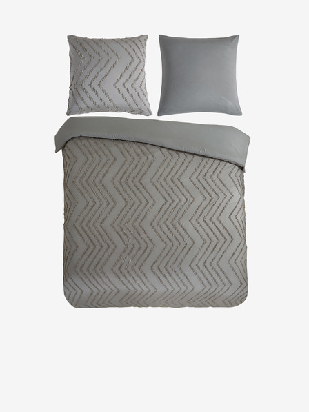 Pure Сиво шарено спално бельо Pure 200 x 220 cm