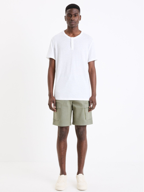 Celio Бяла мъжка риза с копчета Celio Geliney