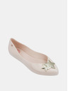 Zaxy Светлорозови лъскави балерини със златни детайли Zaxy Chic
