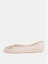 Zaxy Светлорозови лъскави балерини със златни детайли Zaxy Chic
