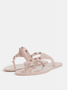Zaxy Светлорозови джапанки с детайли от розово злато Zaxy Spike