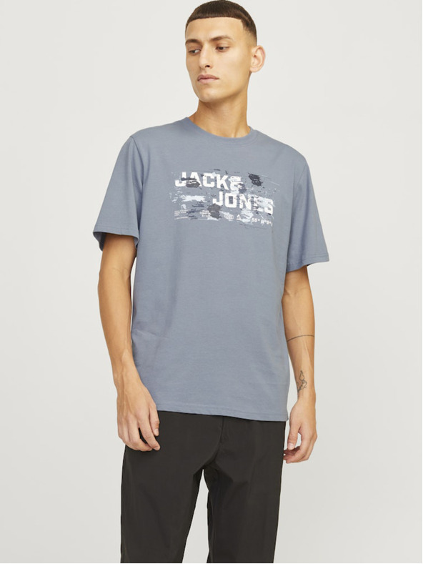 Jack & Jones Jack & Jones Сива мъжка тениска