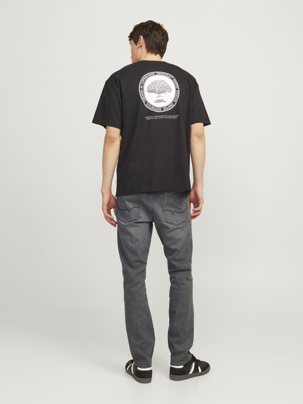Jack & Jones Сиви мъжки дънки с тясна кройка Jack & Jones Glenn