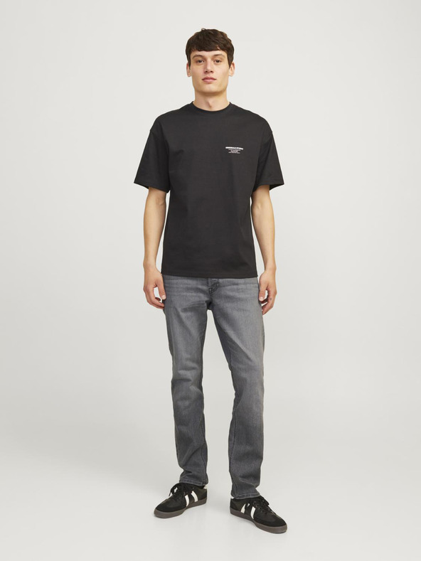 Jack & Jones Сиви мъжки дънки с тясна кройка Jack & Jones Glenn