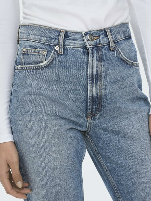 ONLY Сини дамски дънки с права кройка ONLY Riley