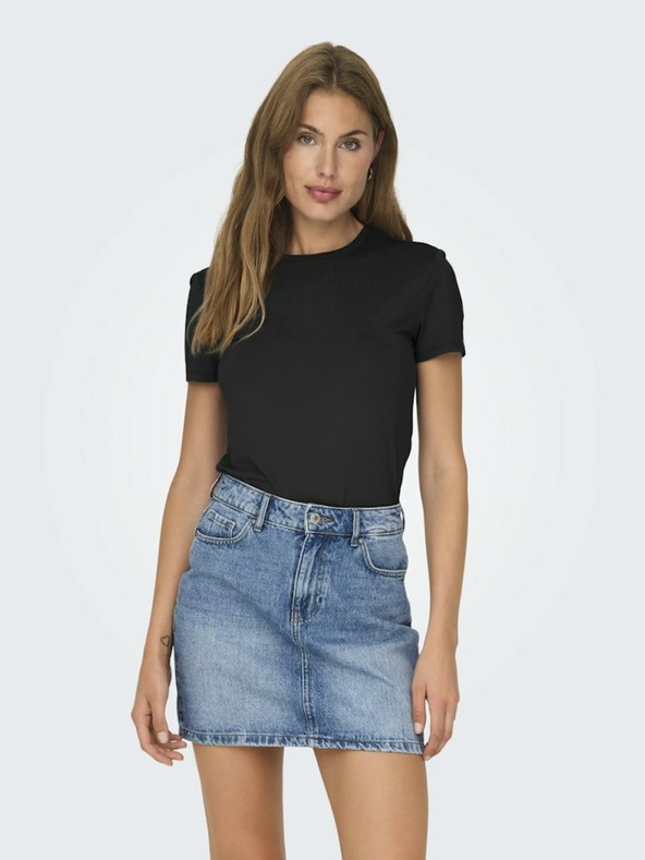 ONLY Черна дамска основна тениска ONLY Lea