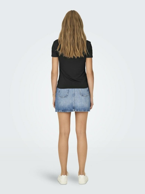 ONLY Черна дамска основна тениска ONLY Lea