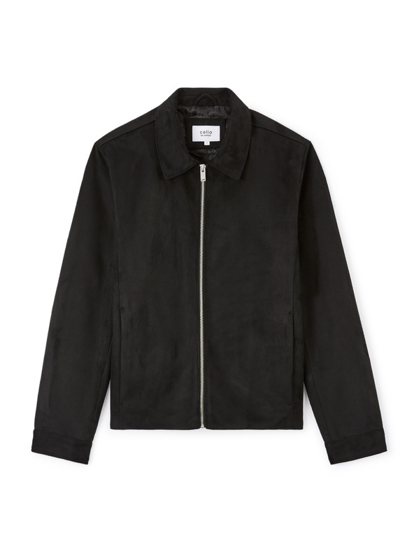 Celio Мъжко черно яке от велур Celio Lufaster