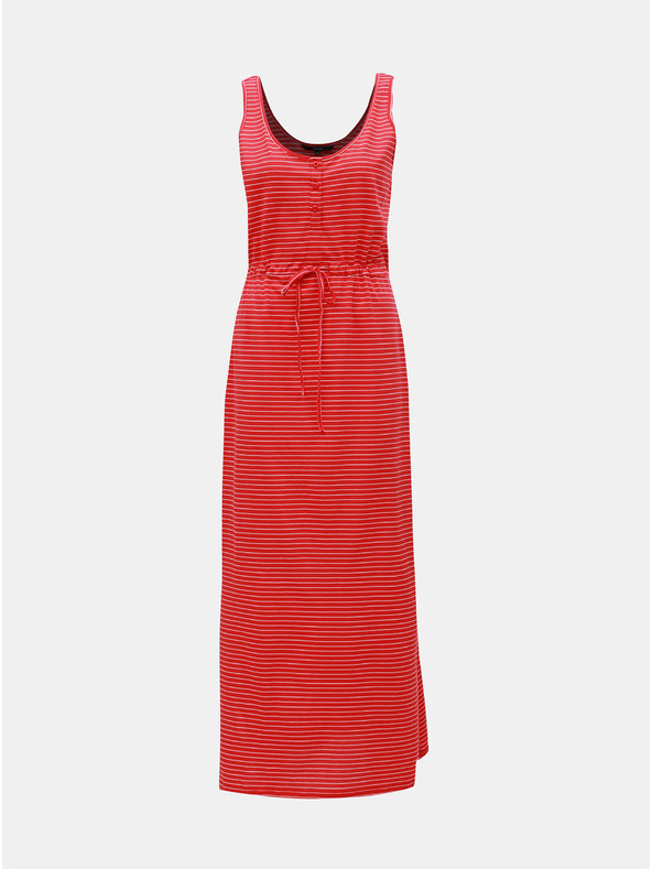 Vero Moda Основна макси рокля на червени райета с копчета и прорези VERO MODA Daina