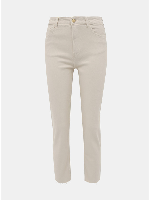 ONLY Бежови дамски изрязани дънки с права кройка ONLY Emily