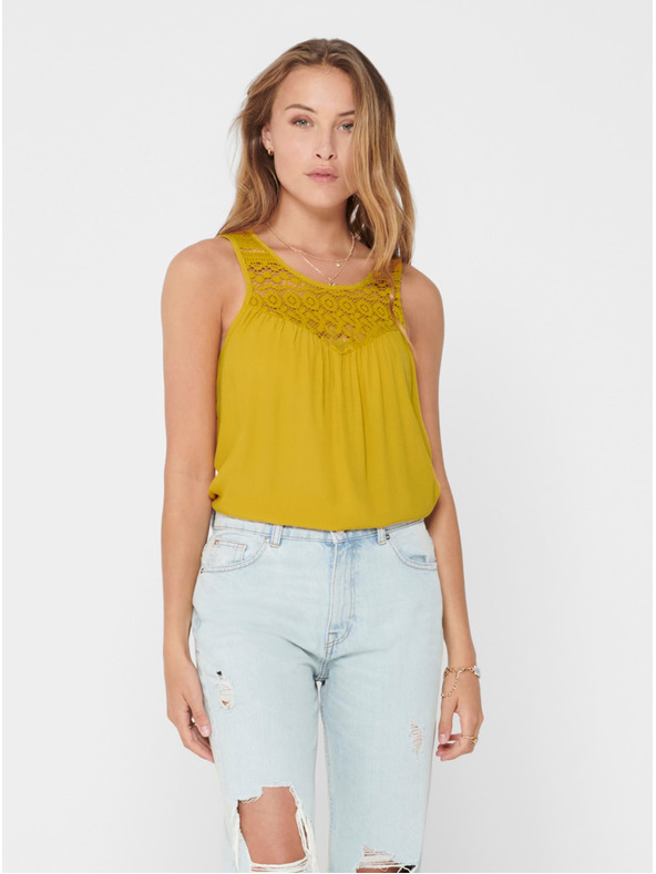 ONLY Горчичен топ ONLY Vide