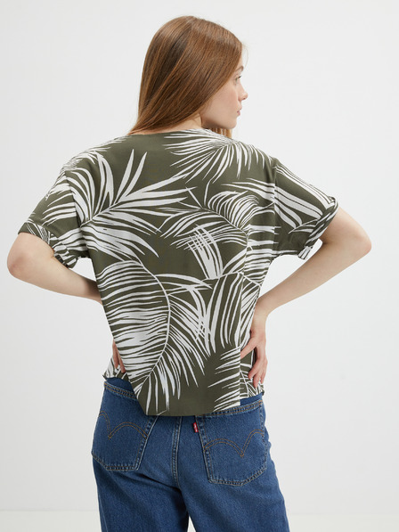 ONLY Блуза с шарка в цвят каки ONLY Augustina