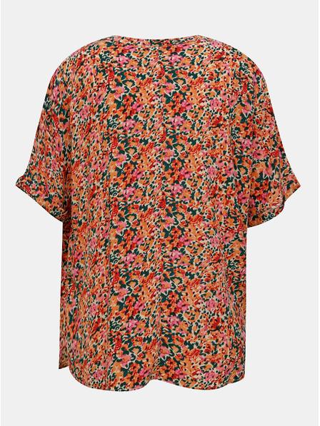 ONLY Розова и оранжева флорална блуза ONLY Nova