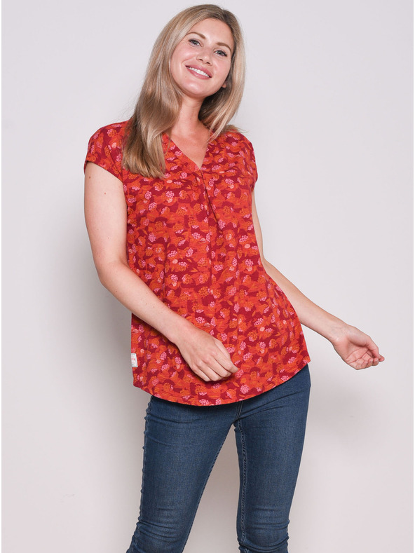 Brakeburn Червена шарена тениска Brakeburn