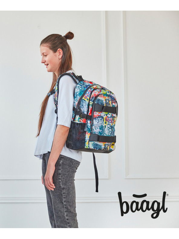 BAAGL  BAAGL 3 КОМПЛЕКТ Скейт Batman Comics: раница, несесер, торба