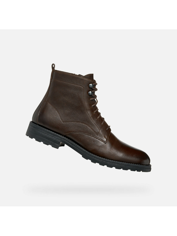 Geox Тъмнокафяви мъжки боти Geox Redclif