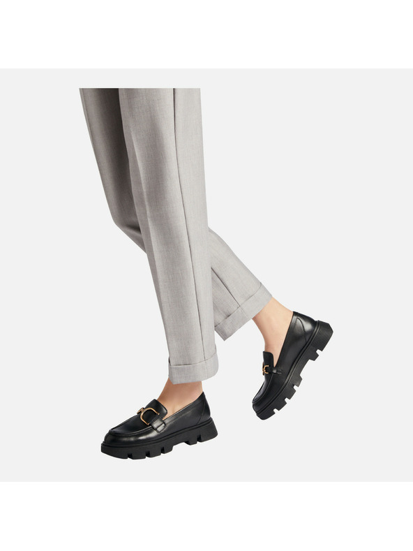 Geox Черни дамски мокасини Geox Vilde