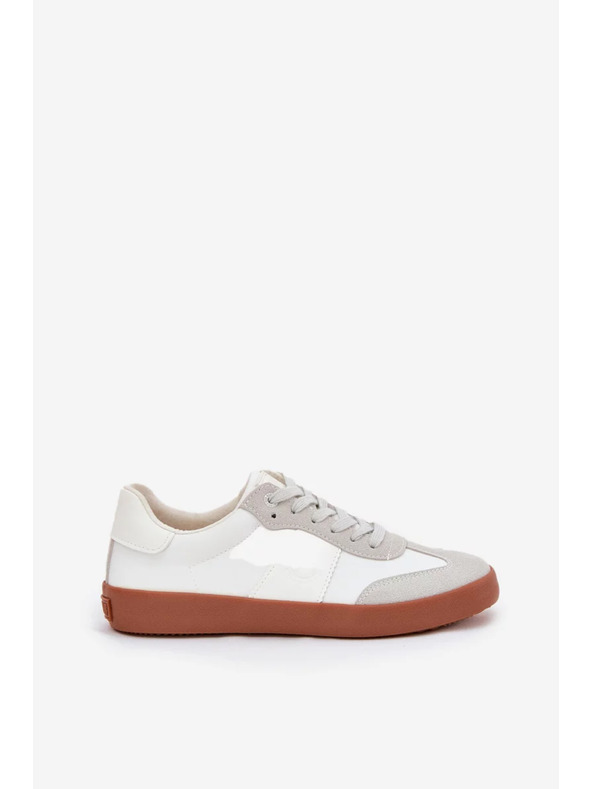 BIG STAR SHOES Дамски платнени маратонки Big Star – бяло-сиви