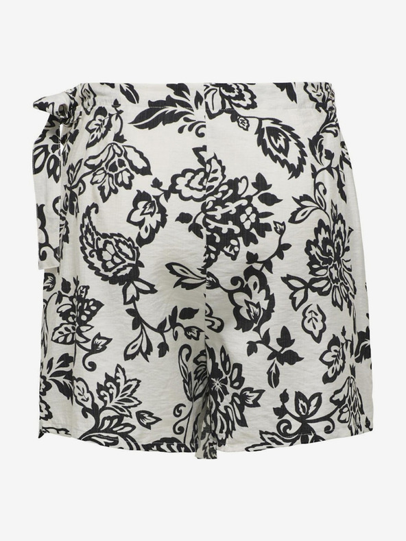 ONLY Бели дамски шарени къси панталони/пола ONLY Kiera