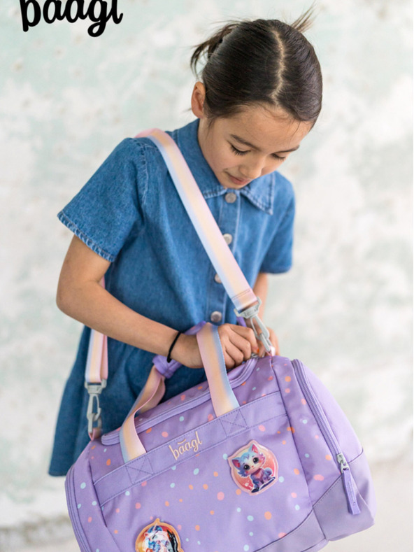 BAAGL  Лилава детска спортна чанта Домашни любимци Baagl