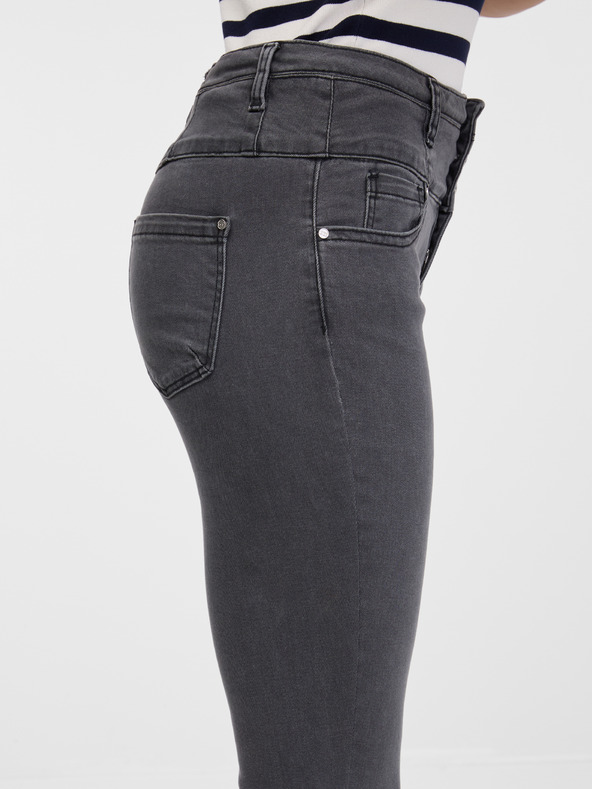 Orsay Тъмносиви дамски straight fit дънки ORSAY