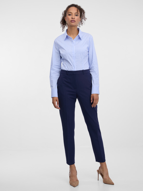 Orsay Светлосиня раирана дамска риза ORSAY