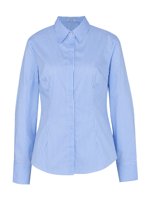 Orsay Светлосиня раирана дамска риза ORSAY
