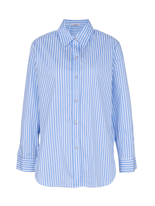 Orsay Светлосиня раирана дамска риза ORSAY